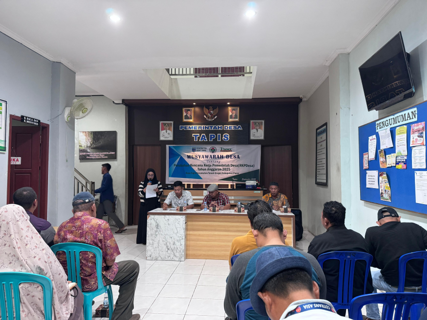 MUSYAWARAH DESA PERUBAHAN RKPDes TAHUN 2025 DESA TAPIS KECAMATAN TANAH GROGOT